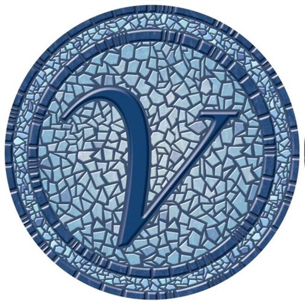 Lamatek Lamatek 67B00-0043V 59 in. dia. Monogram Mosaic Poolsaic Mat- V - 67B00-0043V