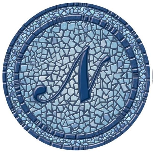 Lamatek Lamatek 67B00-0043N 59 in. dia. Monogram Mosaic Poolsaic Mat- N - 67B00-0043N
