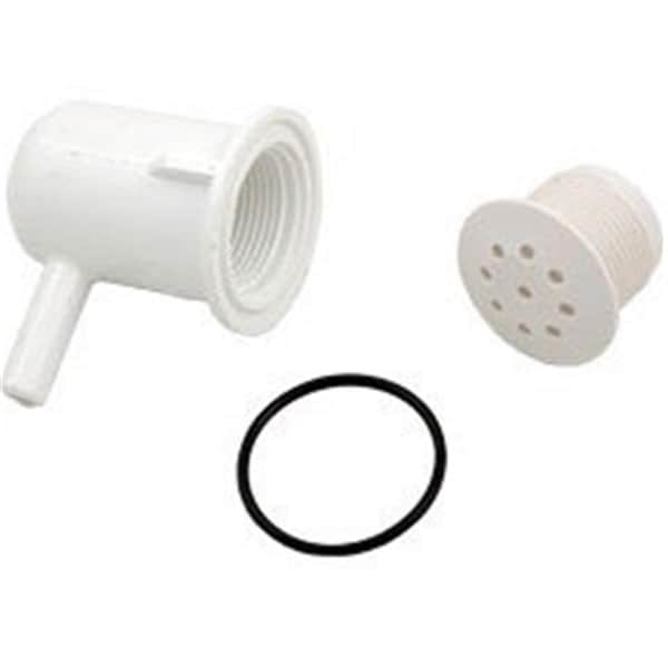 Hands On 670-2300B 0.38 in. Top-Flo Air Injector Barb Ell - White - HA2526277