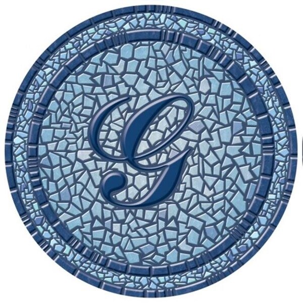 Lamatek Lamatek 67B00-0044G 29 in. dia. Monogram Mosaic Poolsaic Mat- G - 67B00-0044G