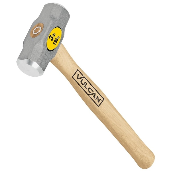 Vulcan Engineer Hammer, 3 lb Head, Forged Milled Head, Steel Head - 34510
