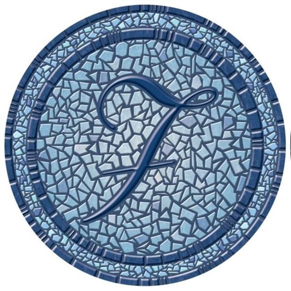 Lamatek Lamatek 67B00-0044F 29 in. dia. Monogram Mosaic Poolsaic Mat- F - 67B00-0044F