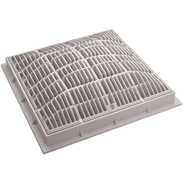 Powerhouse 640-4720V 12 x 12 In. Grate And Frame - White - PO53139