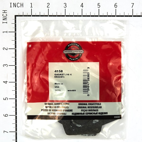 Briggs & Stratton Carburetor Gasket (10 of 692241) - 4158