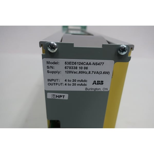 Abb Manual Control Station 420Madc 120VAc Controller Module, 53ED5124CAANS477 - 53ED5124CAA-NS477