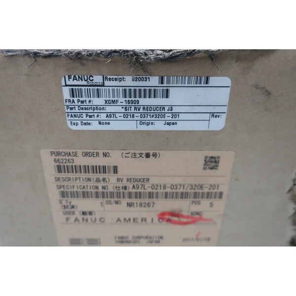 Nabtesco Fanuc Rv-320E-201 A97L-0218-0371/320E-201 Gear Reducer Robot Parts & Accessory - RV-320E-201 P65E053C00
