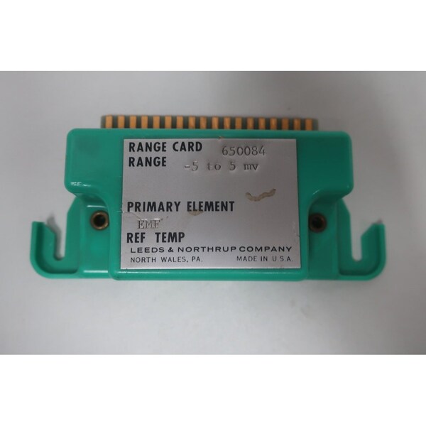 Leeds Northrup Range Card -5 To 5Mv PCB Circuit Board - 650084