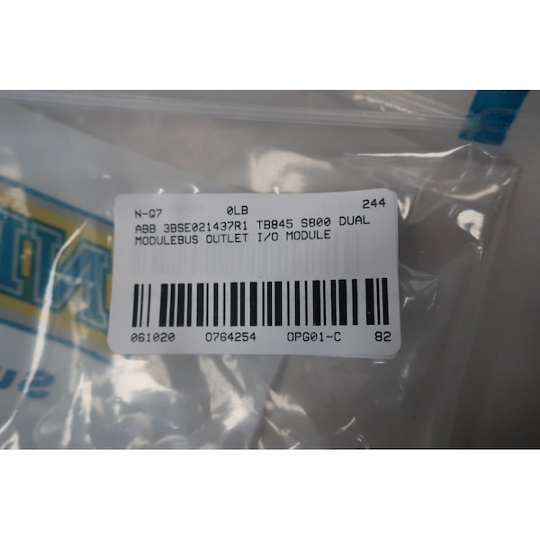 Abb ABB 3BSE021437R1 TB845 S800 DUAL MODULEBUS OUTLET OUTPUT MODULE - 3BSE021437R1 TB845