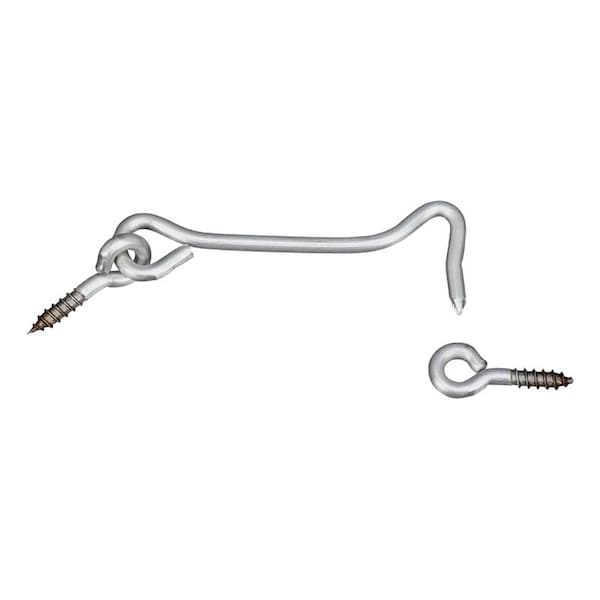 National Hardware National Hardware Silver Stainless Steel 4 in. L Hook and Eye 1 pk - N348-417
