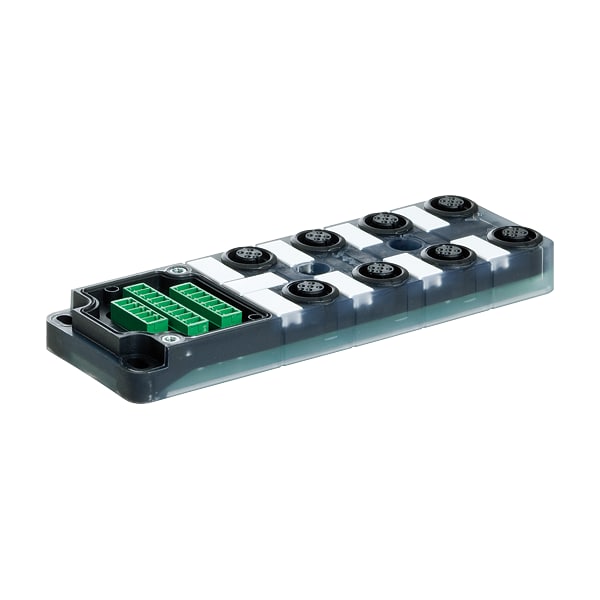 Murr Elektronik EXACT12, 8XM12, 5-POLE, BASIC HOUSING, NPN-LED'S, Without homerun-cable - 8000-88501-0000000