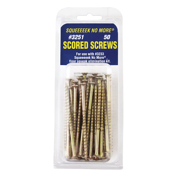 Squeeeeek No More Squeeeeek No More No. 8 X 3 in. L Square Bugle Head Coarse Scored Screws - 3251