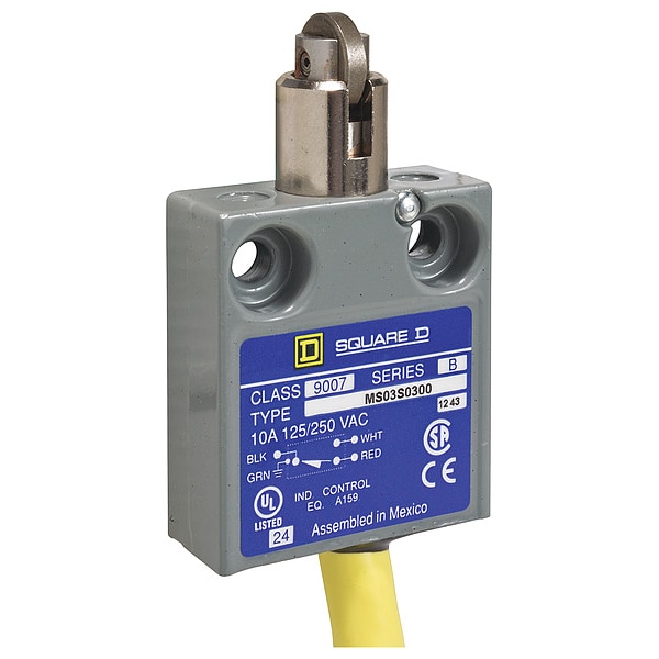 Interruptor de límite Telemecanique Sensors, rodillo cruzado, émbolo, 1NC / 1NO, ubicación del actuador: superior - 9007ML03S0100