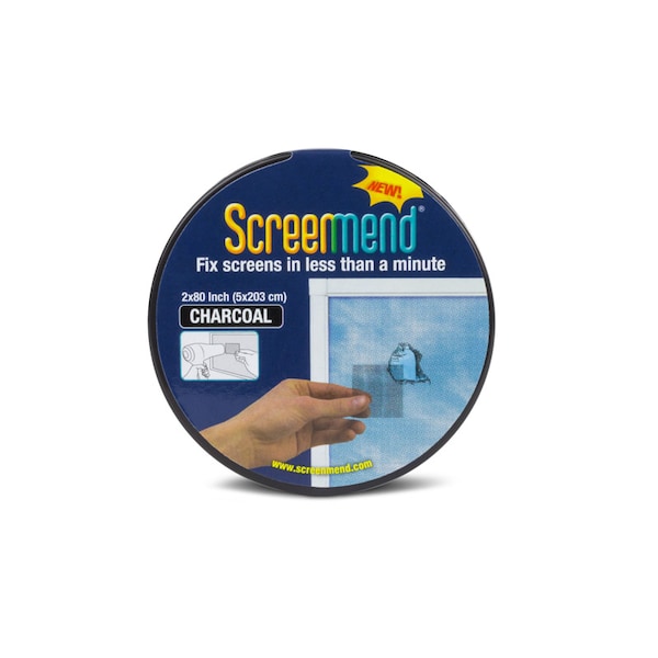 Screenmend Screenmend Charcoal Fiberglass Screen Repair Patch 2 in. W X 80 in. L 1 pk - 857101004662
