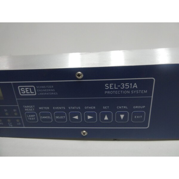 Sel DISTRIBUTION PROTECTION SYSTEM 48/125V-DC 120V-AC OTHER PLC AND DCS MODULE - SEL-351A 0351A0H0X3B54X1