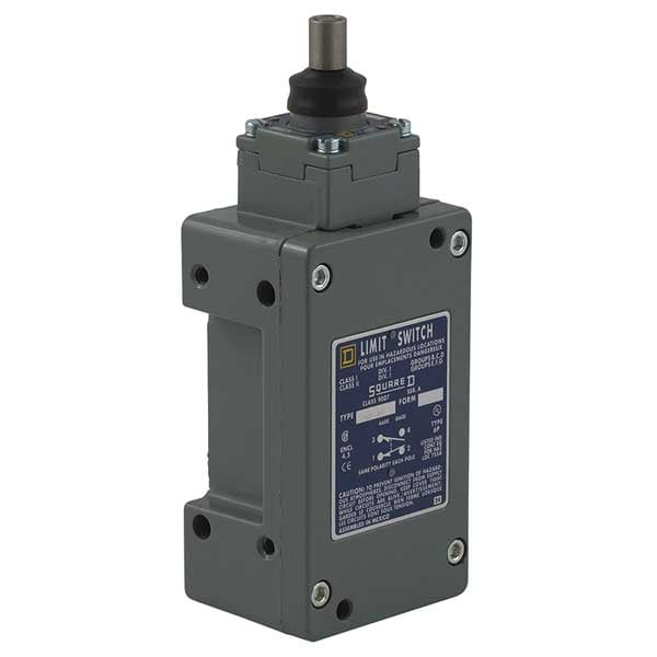 Interruptor de límite de ubicación peligrosa Telemecanique Sensors, con émbolo de retorno por resorte, 2NC/2NO, 10A a 600V AC - 9007CR61R