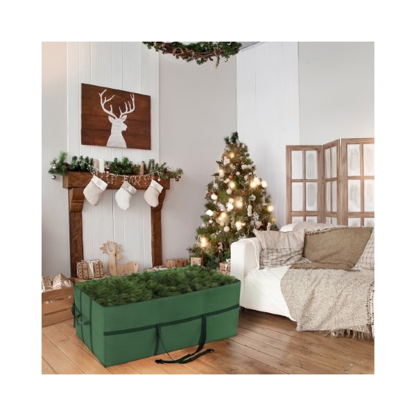 Hastings Home Hastings Home Christmas Tree Storage Bag for 9-feet Artificial Trees/Decorations (Green, Canvas) - 859825TDL
