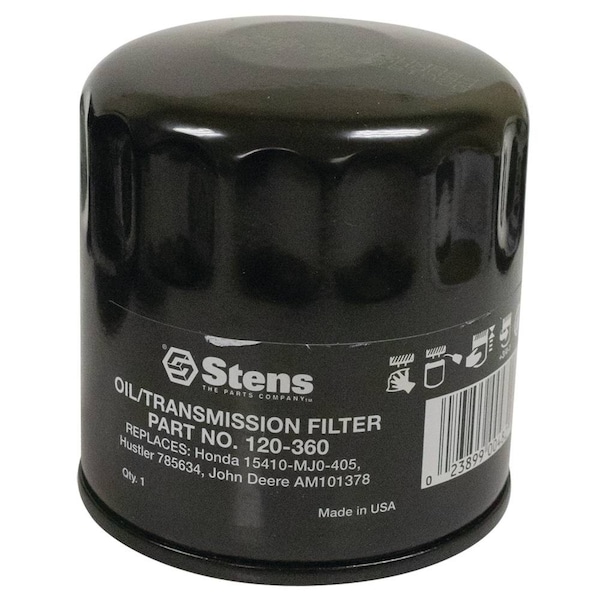 Stens Oil Filter For Jacobsen Ch11-Ch25, Cv11-Cv22, M18-M20 Lawn Mowers - 120-360