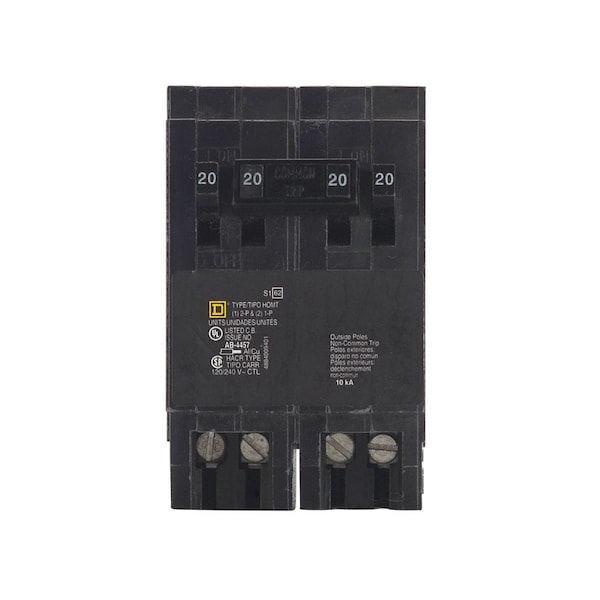 Square D Square D HomeLine 20 amps Tandem 2-Pole Circuit Breaker - HOMT2020220CP