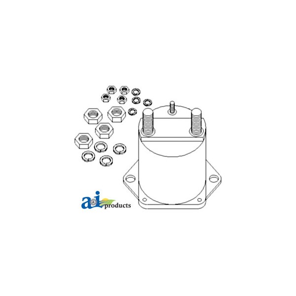 A & I Products Solenoid, Power-Cab 4" x4" x2.5" - A-107655C1
