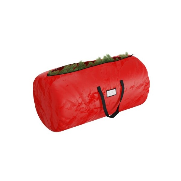 Hastings Home Christmas Tree Storage Bag up to 12 Foot Artificial Trees, Protects Decorations from Damage (Red - 323167TLU