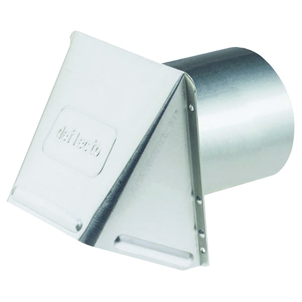 Deflecto Deflect-O 6 in. D Aluminum Wall Cap With Damper - DAHC6