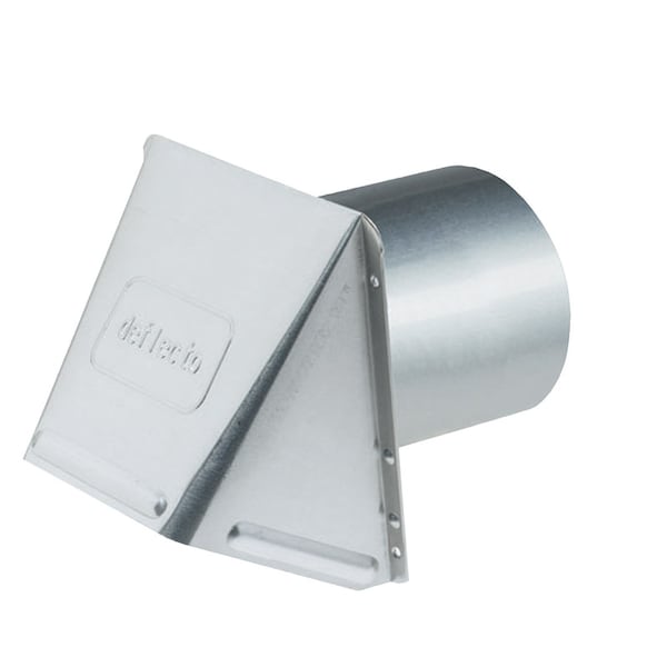 Deflecto Deflect-O 6 in. D Aluminum Wall Cap With Damper - DAHC6