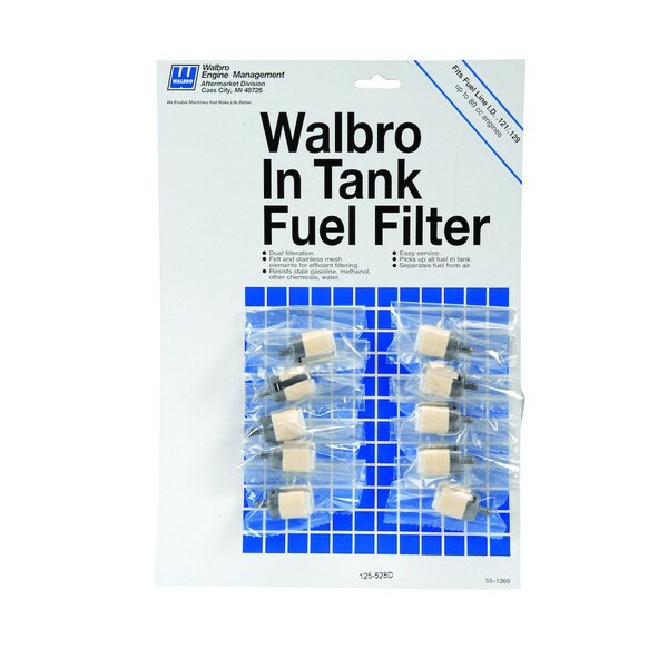 A & I Products Fuel Filter, In-Tank (qty 10) 1.5" x9.6" x13.5" - A-B1W125528D