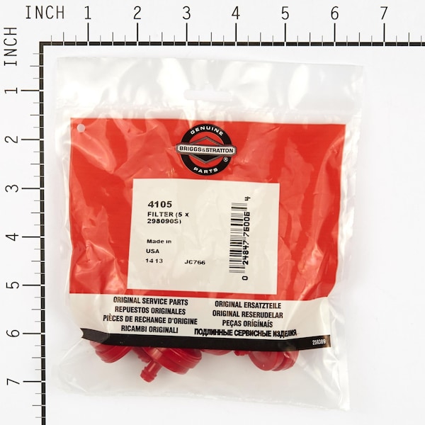 Briggs & Stratton Fuel Filter (5 of 298090S) - 4105