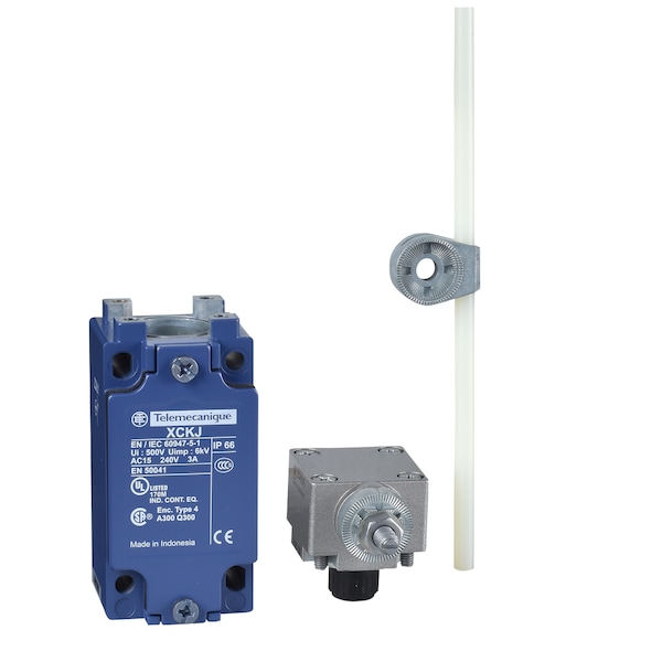 Interruptor de límite Telemecanique Sensors, Varilla ajustable, Rotativo, 1NC/1NO, Ubicación del actuador: Lateral - XCKJ10559