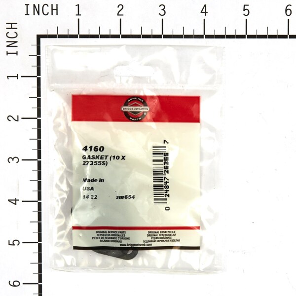 Briggs & Stratton Intake Gasket (10 of 27355S) - 4160