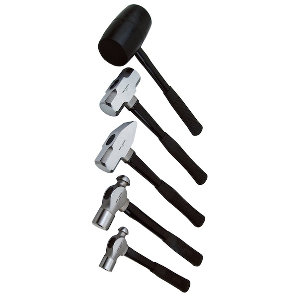 Atd Tools ATD 5-Piece Hammer Set with Fiberglass Handles - 4045