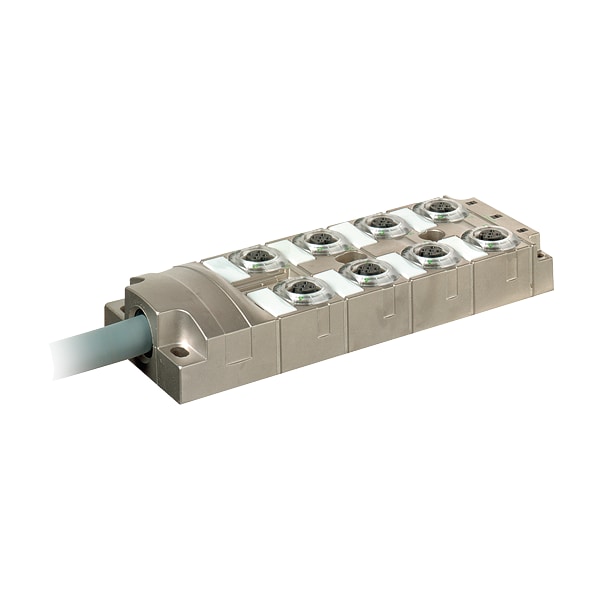 Murr Elektronik MVP-METALL, 8XM12, 5POLE, PRE-WIRED CABLE, 5.0m PUR 16x0, 34+3X0.75, UL/CSA, without LED's - 8000-58515-4010500