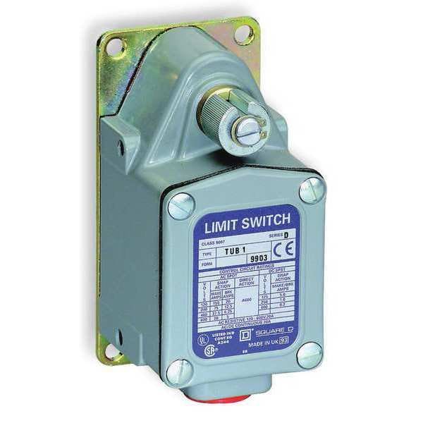 Interruptor de límite de servicio pesado Telemecanique Sensors, sin palanca, rotativo, SPDT, 12A @ 600V CA, Ubicación del actuador: Lateral - 9007TUB4M12.