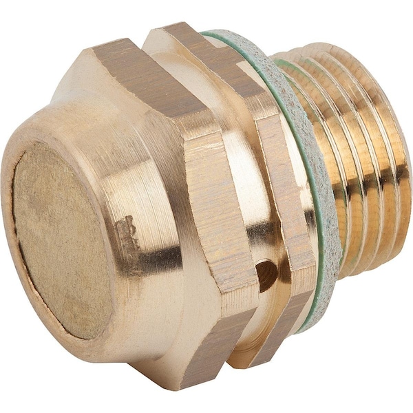 Kipp Vent Screw Check Valve D1=G 3/8 Brass, Without Dipstick, D=24, 5 - K0461.24038