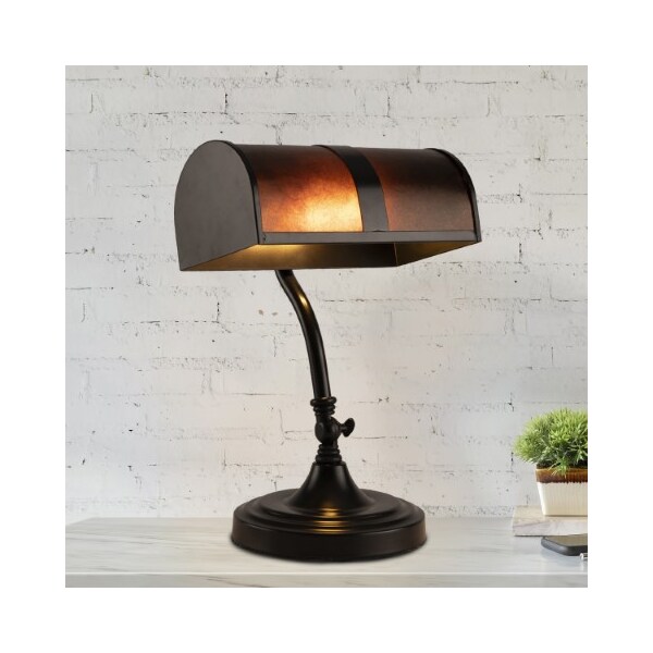 Hastings Home Hastings Home Mission Style Bankers LED Desk Lamp - 195424JEH