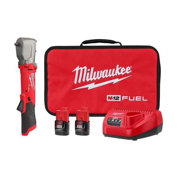 Milwaukee Tool M12 FUEL 3/8 in. Right Angle Impact Wrench with Friction Ring Kit - 2564-22