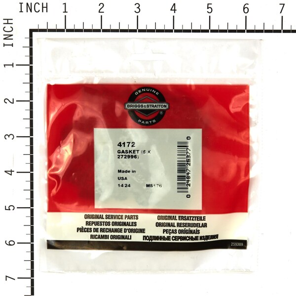Briggs & Stratton Gasket (5 of 272996) - 4172