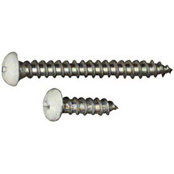 National National N218-990 White Bracket Screw - 12 Pack; Pack Of 5 - 616540