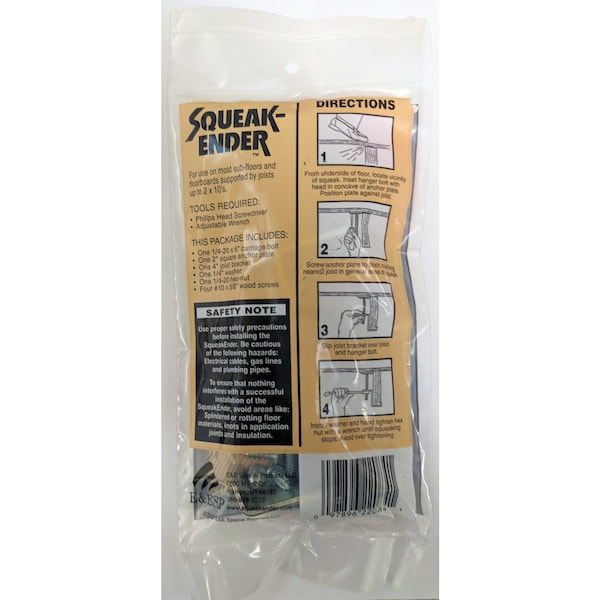 Squeak-Ender Squeak-Ender 6 in. L Phillips Square Head Fine Floor Squeak Eliminator - E-2084
