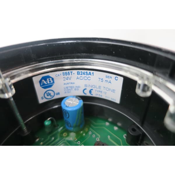 Allen Bradley SINGLE TONE BLACK 24V-AC 24V-DC SOUND MODULE - 855T-B24SA1