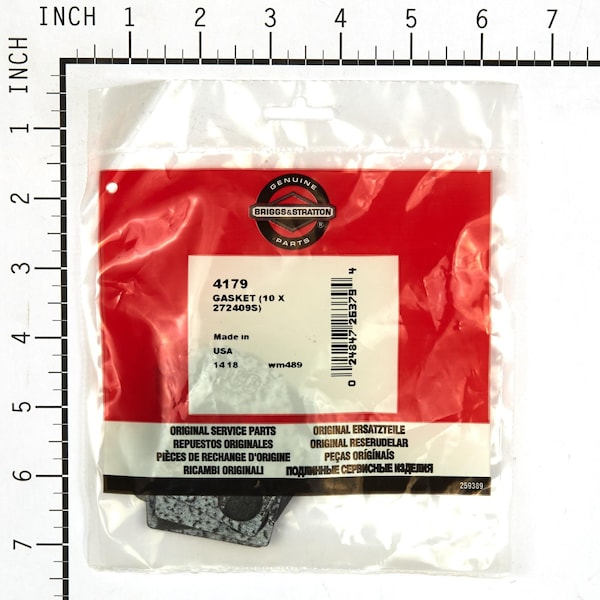 Briggs & Stratton Fuel Tank  Gasket  (10 of 272409S) - 4179