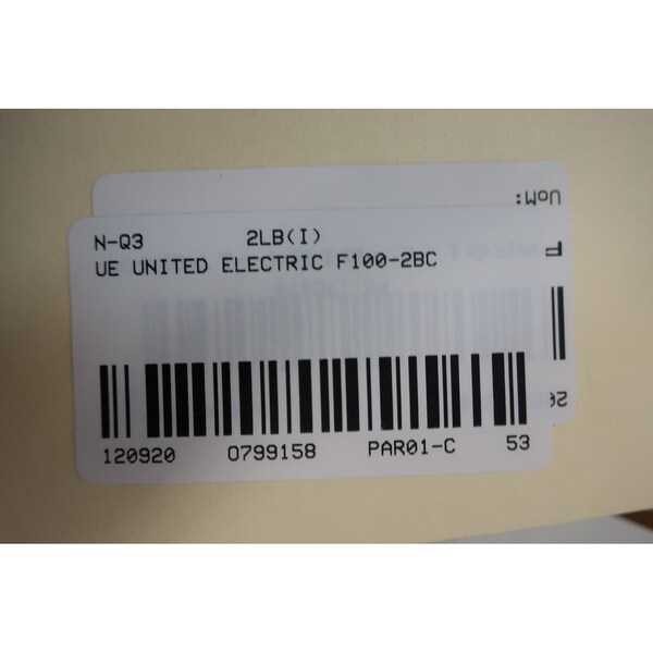 Ue United Electric F100-2Bc 125-350F 480V-Ac Temperature Controller - F100-2BC