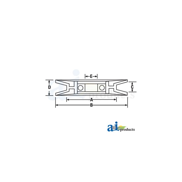 A & I Products V-Idler 4" x4" x1" - A-B1SB10133
