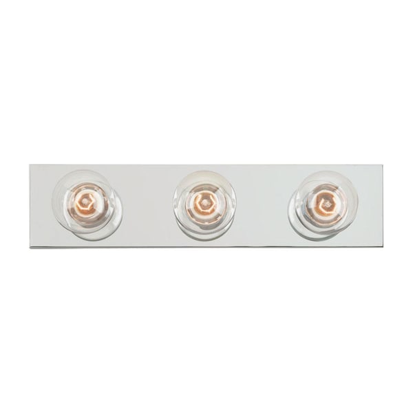 Westinghouse Westinghouse Silver 3 lights Incandescent Bathroom Bar Fixture Wall Mount - 66406