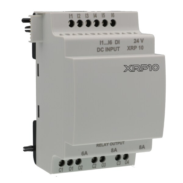 Crouzet Dig Expansion XRp10 With 6 Dig Inputs And 4 Relays Outputs (2X6A/2X8A) - 88975201