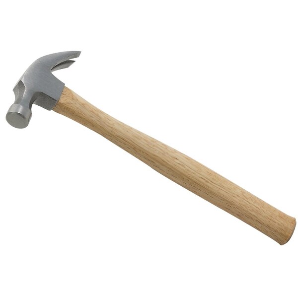 All-Source 7 Oz. Smooth-Face Curved Claw Hammer with Hardwood Handle - 307521