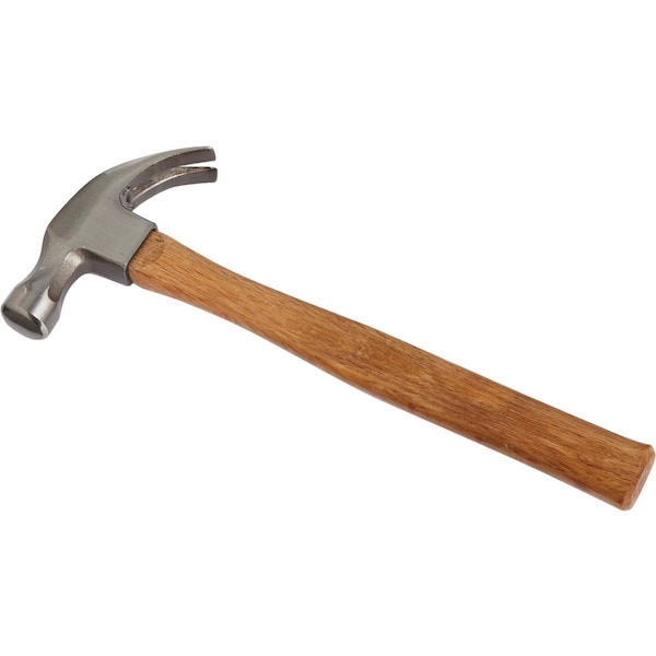 All-Source 16 Oz. Smooth-Face Curved Claw Hammer with Hardwood Handle - 346276