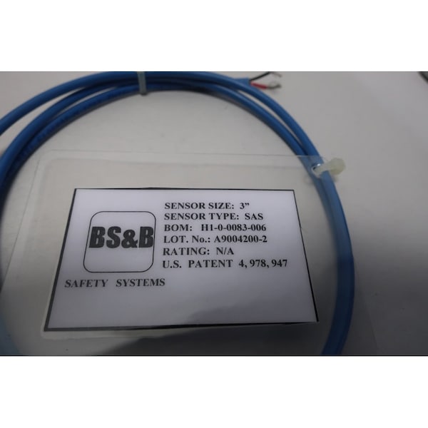 Bs&B Burst Alert Box Of 3 Sas 3In Pressure Sensors Rupture Disc - H1-0-0083-006