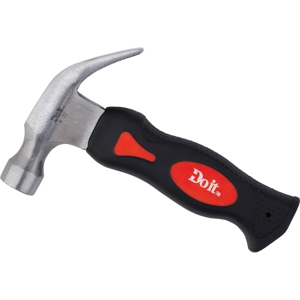 All-Source Mini 8 Oz. Smooth-Face Curved Claw Hammer with Steel Handle - 300640