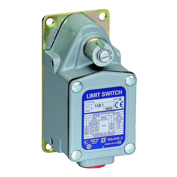 Interruptor de límite de servicio severo Telemecanique Sensors, sin palanca, rotativo, SPDT, 12A @ 600V AC, Ubicación del actuador: Lateral - 9007TUC4